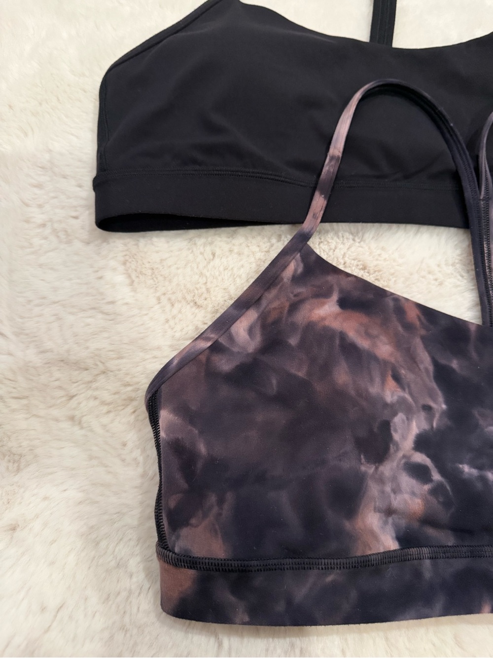 lululemon athletica Strappy Sports Bras - Black & Smoky Tie-Dye - Picture 5 of 8
